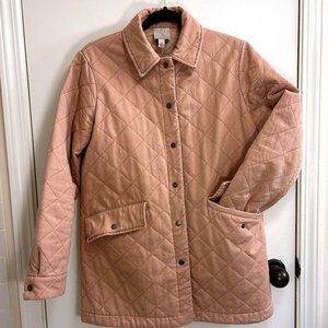 Diamond Quilted Jacket,  Light Pink, Women's Size Small